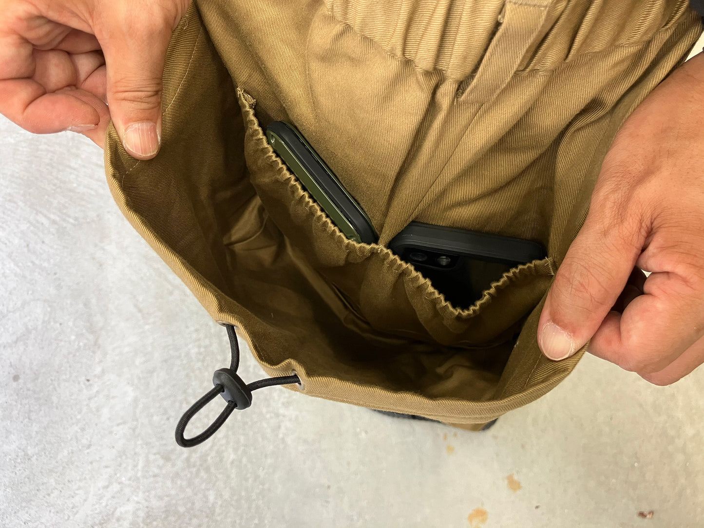 BOWABOWAワークパンツ " 腰袋いらズボン "カーキ 5963モデル