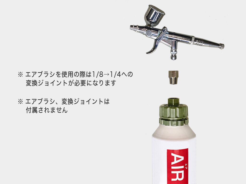 エアダスター缶に装着して簡単スプレーペイント「ちょい吹き君」セット